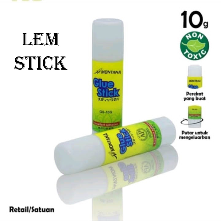 

LEM KERTAS LEM STICK GLUE STICK MERK MONTANA 10 GR
