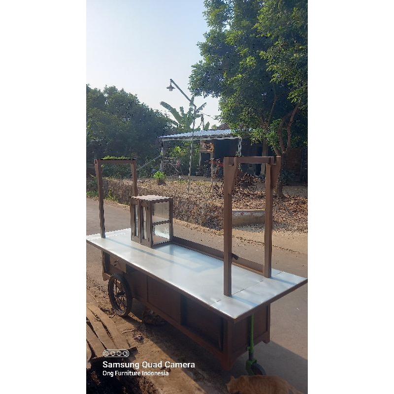 gerobak pecel lele | gerobak lamongan | gerobak pecel lele kayu bengkirai | invoice