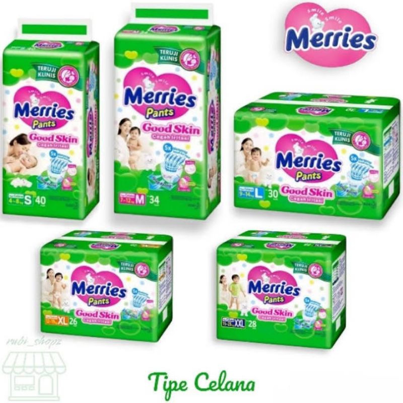 Popok Merries satuan eceran