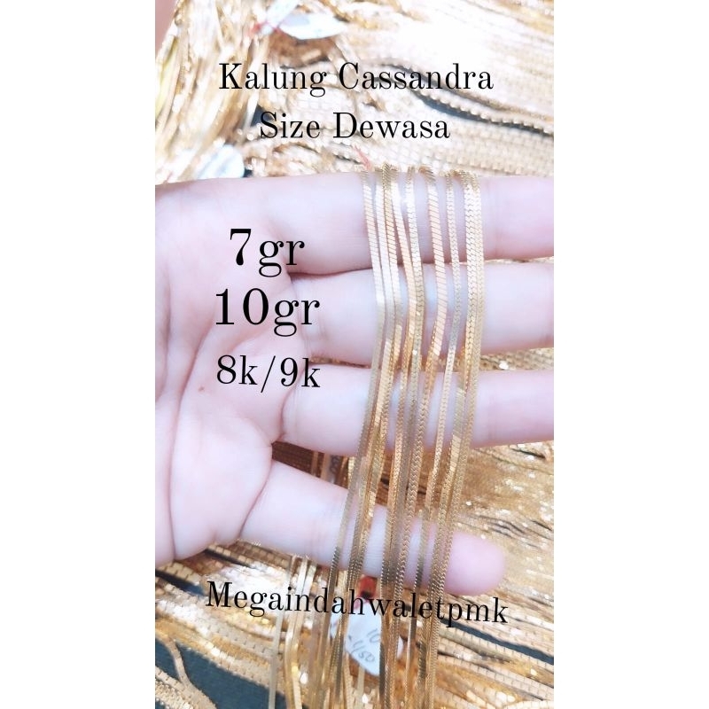 Kalung Cassandra 7gram, 10gram/8k