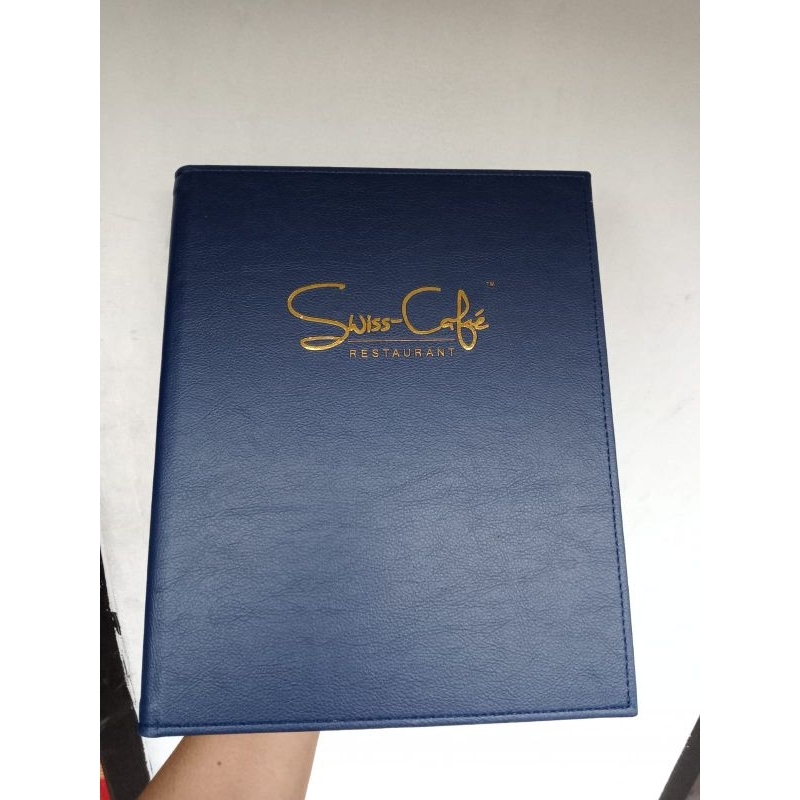 

buku menu cafe custom logo