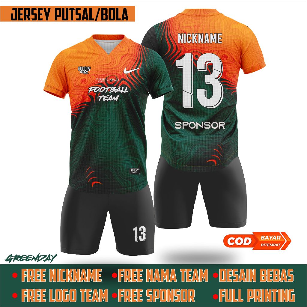 SETELAN JERSEY FUTSAL/BOLA DEWASA CUSTOM