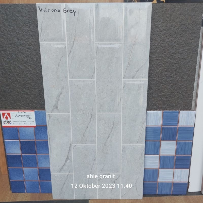Keramik dinding 30x60 verona grey uno