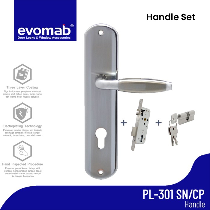 evomab Plat Handle Pintu Minimalis PL-301