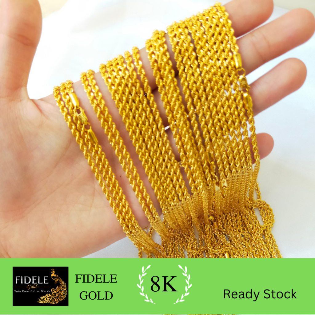 Kalung Korea 3 graman Kalung Emas Kadar Muda Kalung Emas Asli Kadar 375