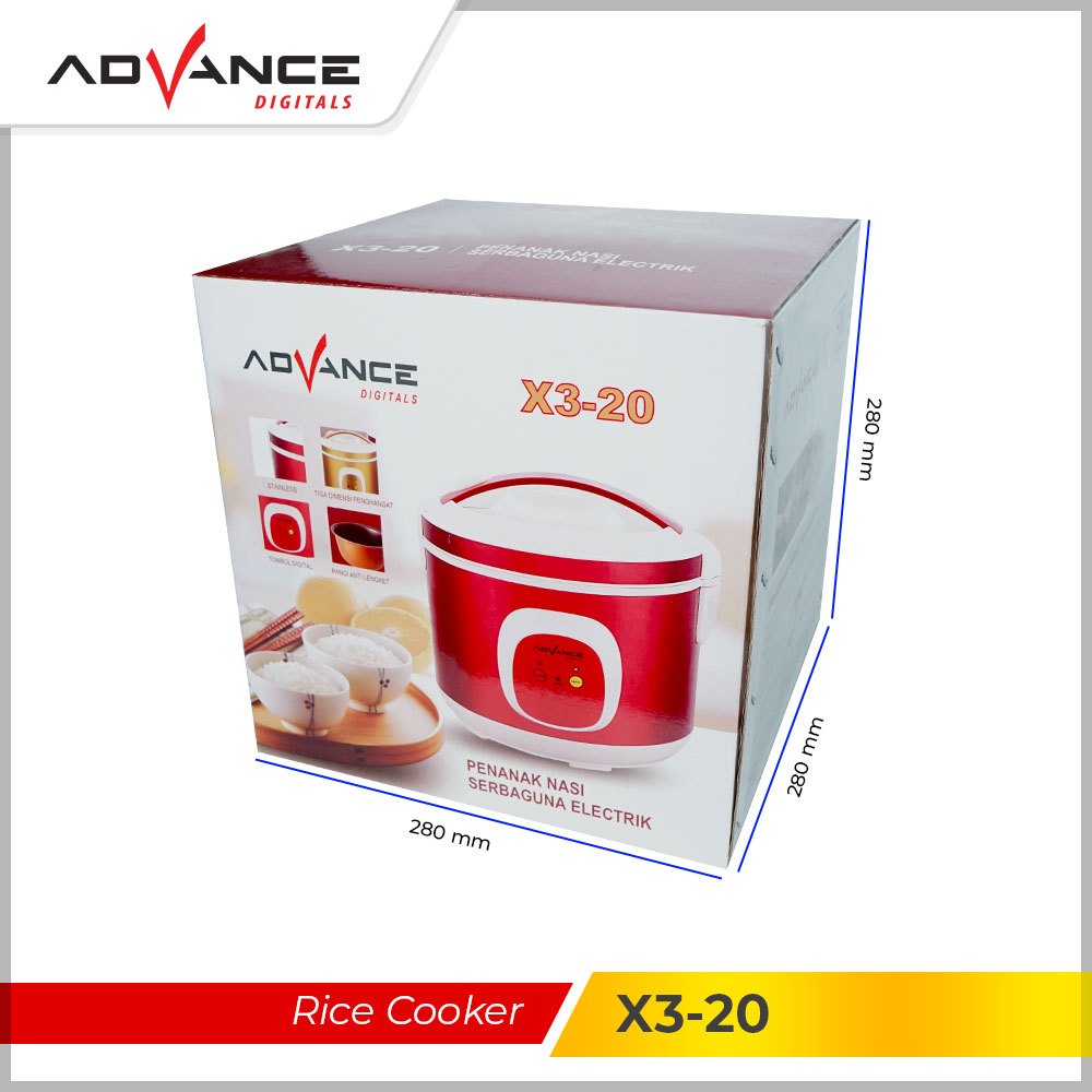 Rice Cooker / Magic Com 1,8 Liter Advance X3-20 Penanak Serba Guna