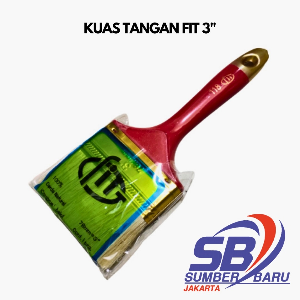 

Kuas Cat FIT 3 Inch Kuas Tangan Gg PVC Koas Cat Tembok Dinding Kayu Besi SBJ