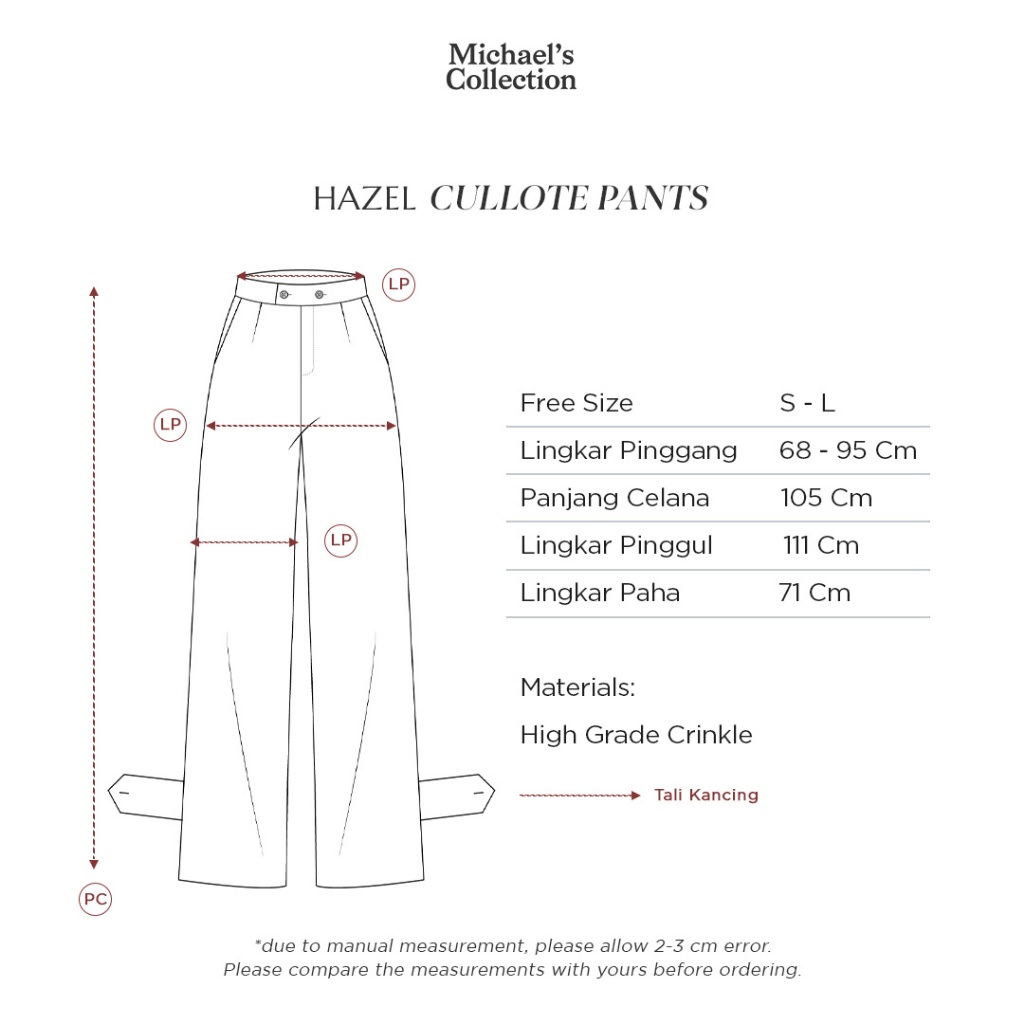 Michael's Collection - Cullote Pants Hazel