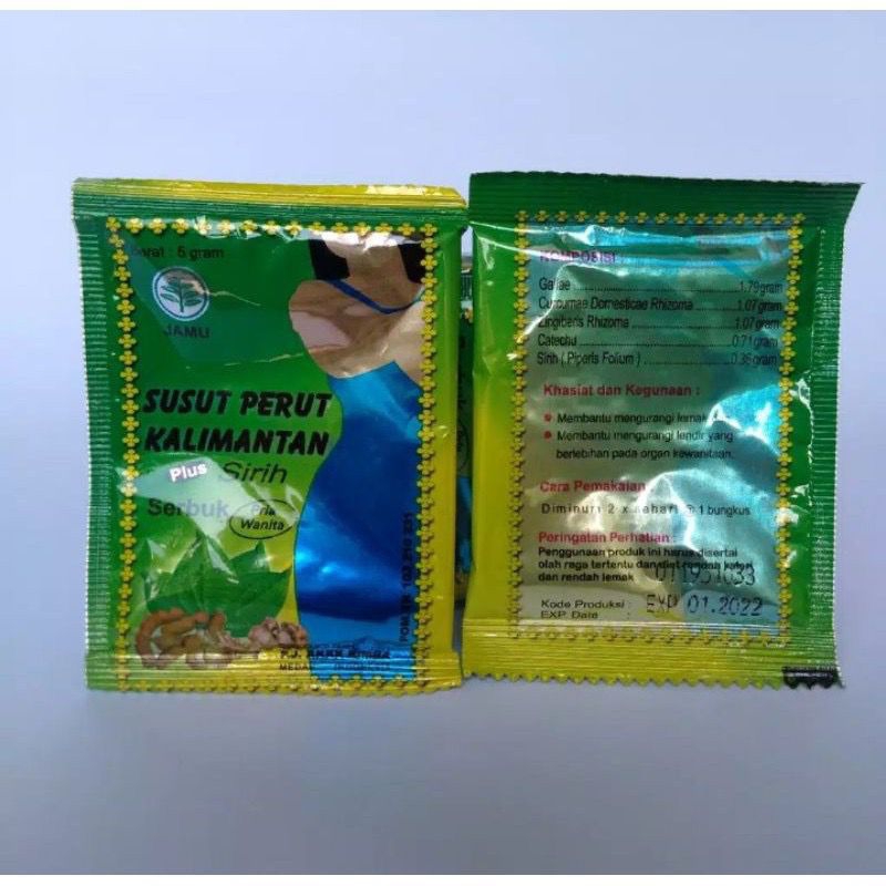 

jamu susut perut Kalimantan 10 sachet