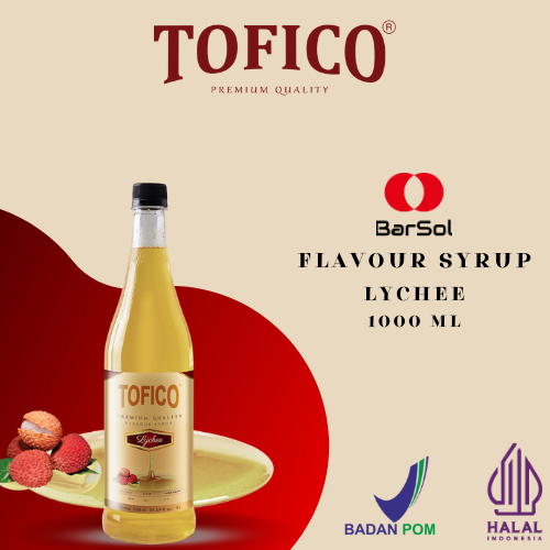 

Tofico Syrup Lychee 1000 Ml - Barsol Indonesia