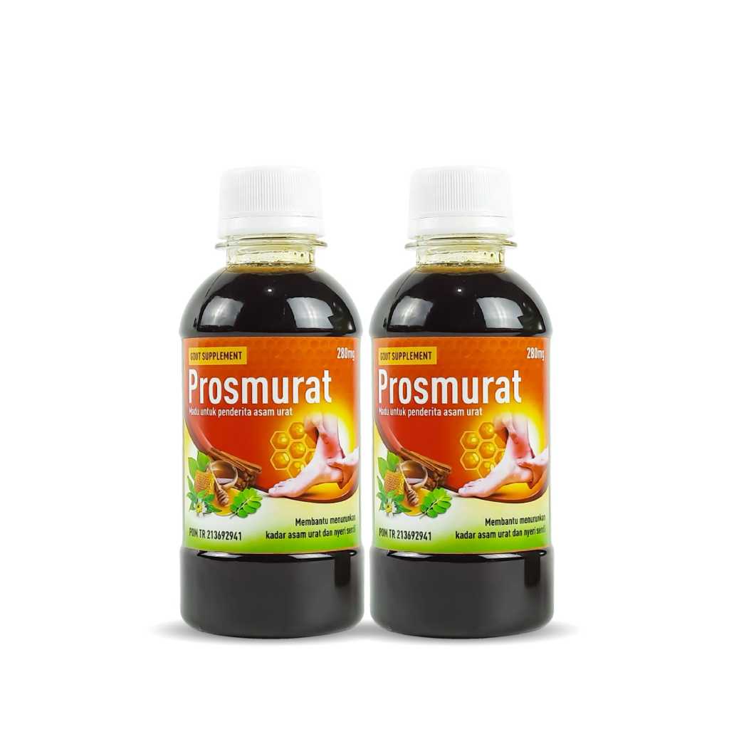 

HEMAT 2 Botol Madu Prosmurat Obat Herbal Asam Urat Nyeri Sendi Rematik Otot Kaku Badan Pegal - Original Halal BPOM