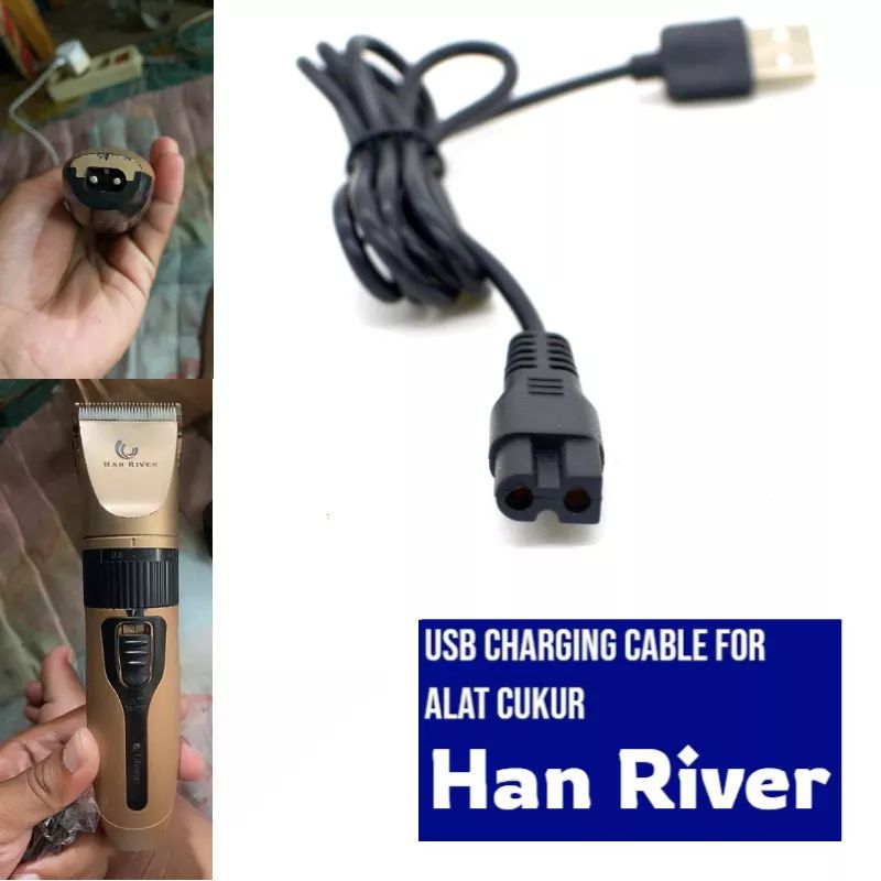 Kabel Charger Alat Cukur Han River Kabel Charger Cukur Rambut Han River