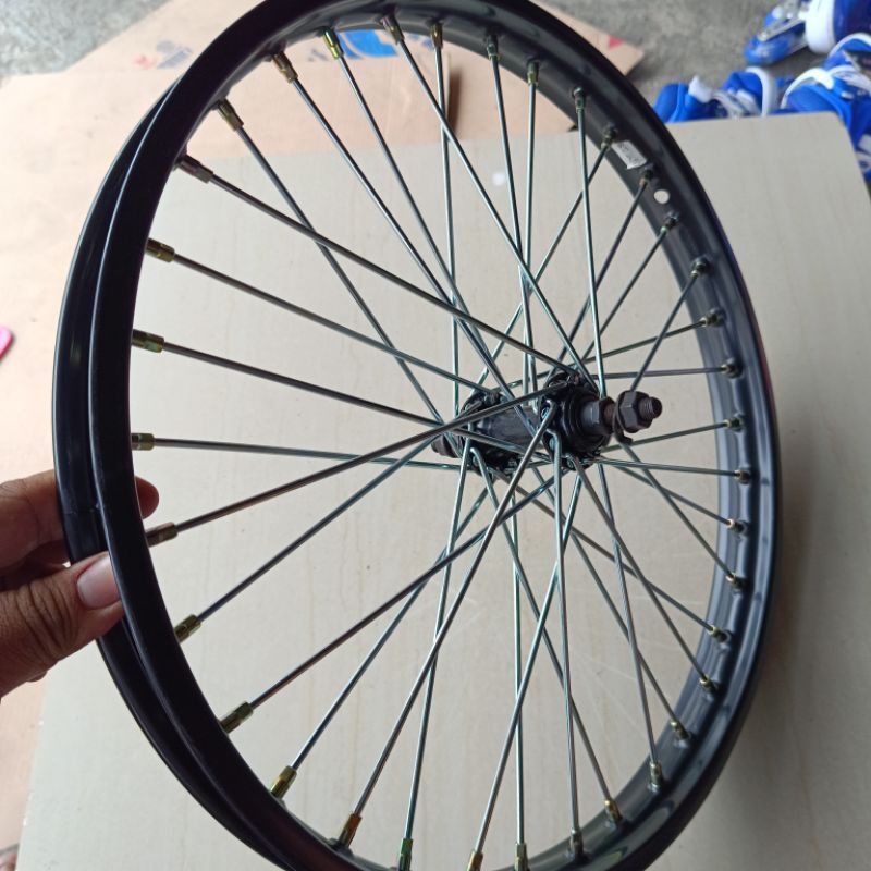 wheelset velg depan saja sepeda 20 bmx model jari jari besar