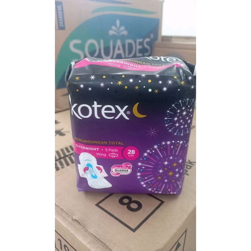 Kotex Overnight wings 28cm