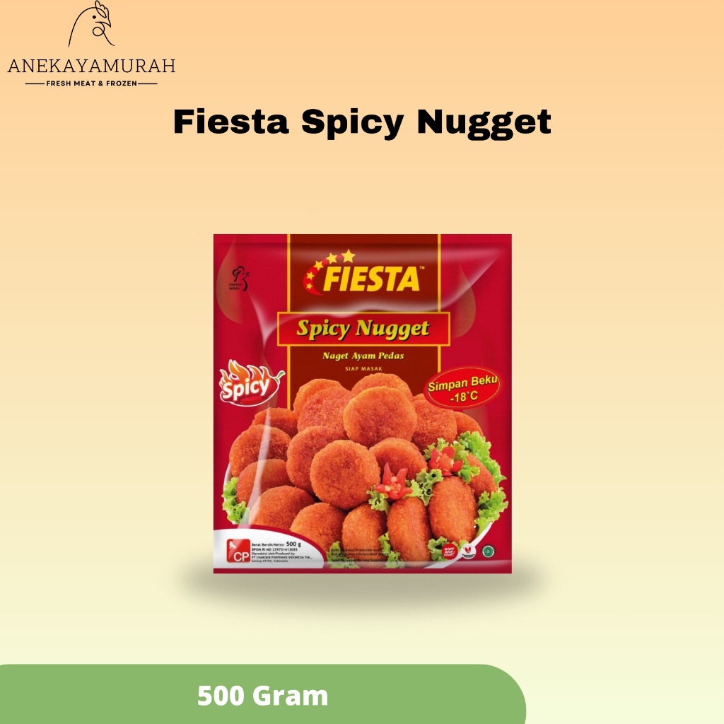 

Fiesta Spicy Nugget / Naget Ayam Pedas 500gr