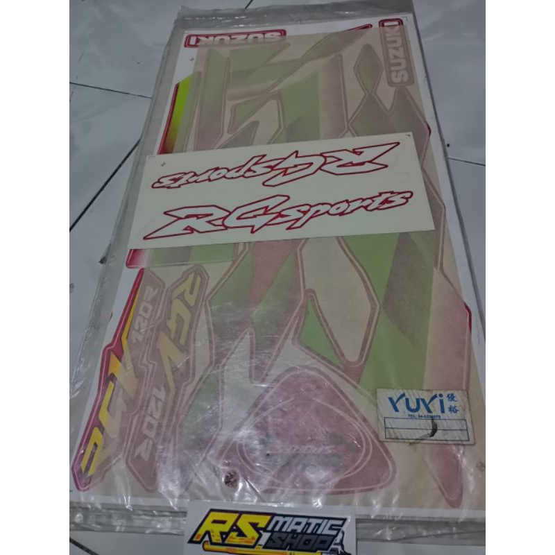 STRIPING STIKER  SUZUKI RG SPORTS