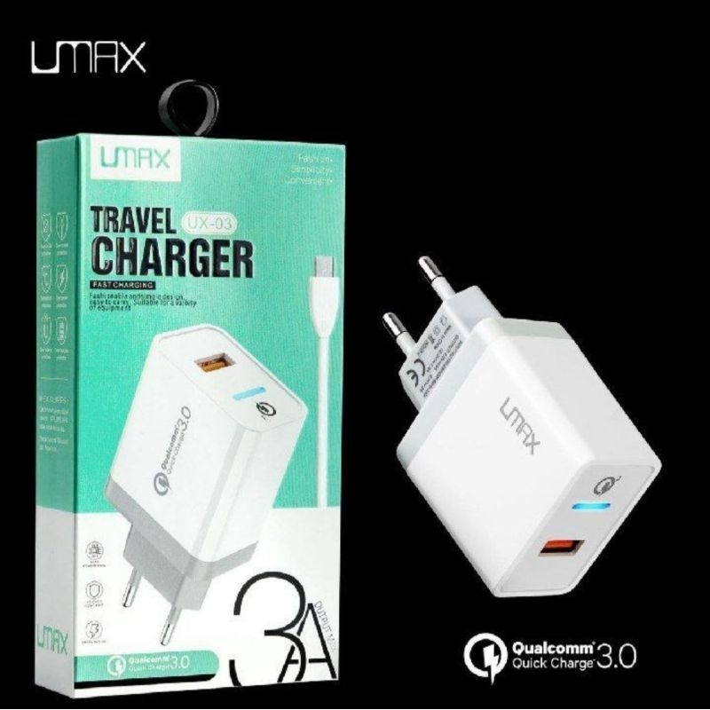 CHARGER UMAX UX-03 | TRAVEL CHARGER MURAH