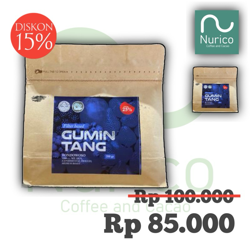 

Biji Kopi Arabika Ijen Gumintang berry 200gr