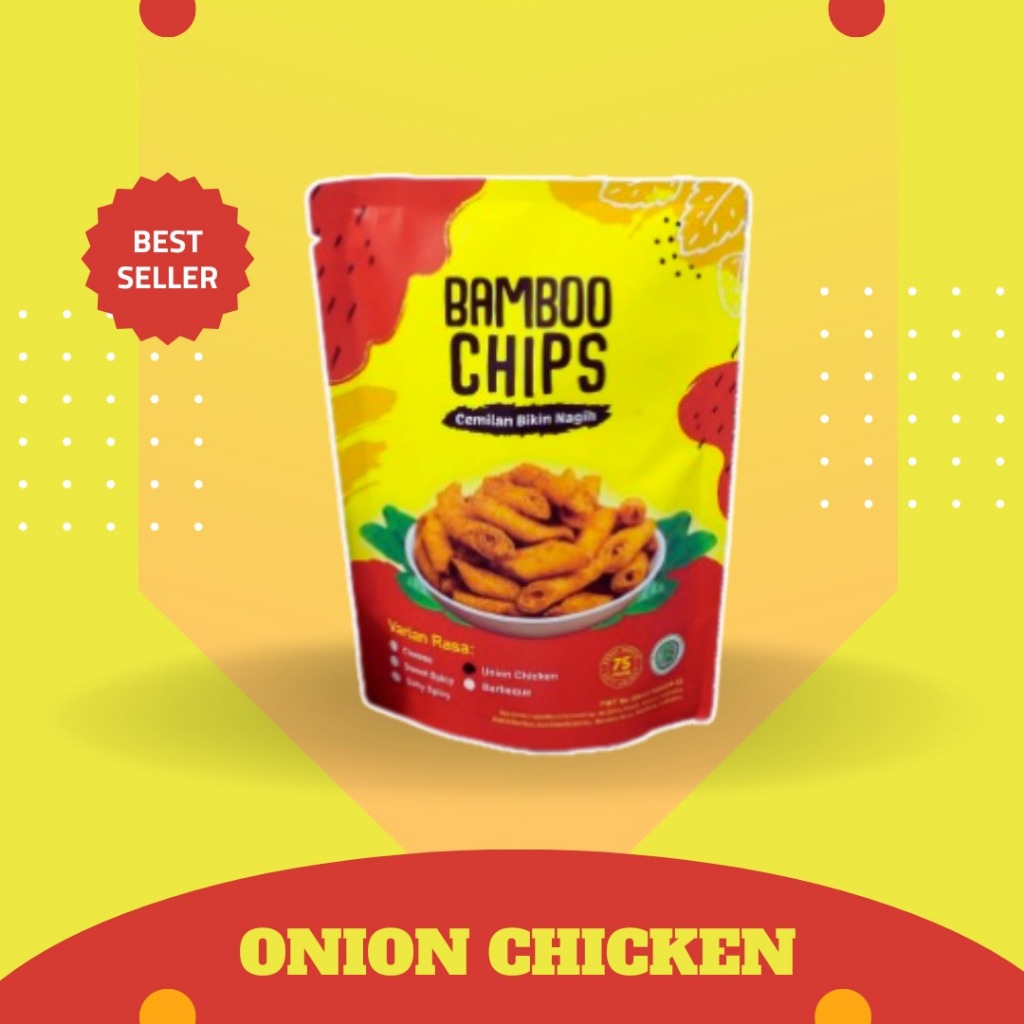 

BAMBOO CHIP RASA ONION CHICKEN / KERIPIK KULIT LUMPIAH RASA AYAM BAWANG/ OLEH OLEH BANDUNG