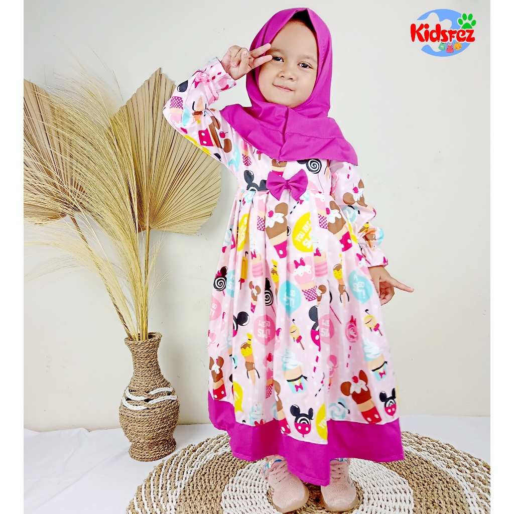 GAMIS ANAK PEREMPUAN GAMIS REMPEL ANAK
