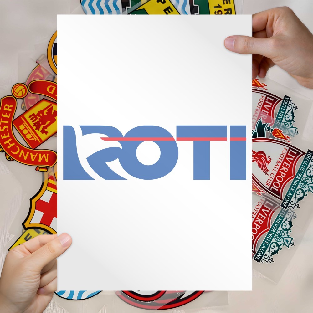 Sablon Print DTF Digital Logo Parodi RCTI ROTI Siap Setrika Sendiri