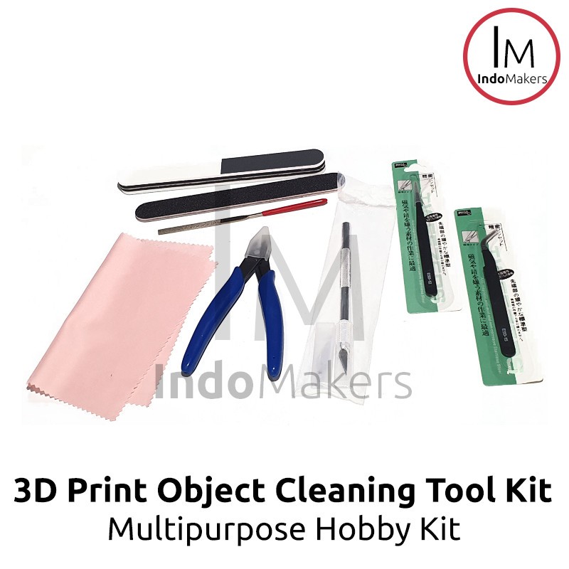 

Multipurpose Craft, Hobby, 3D Printed Object Cleaning Tool Kit