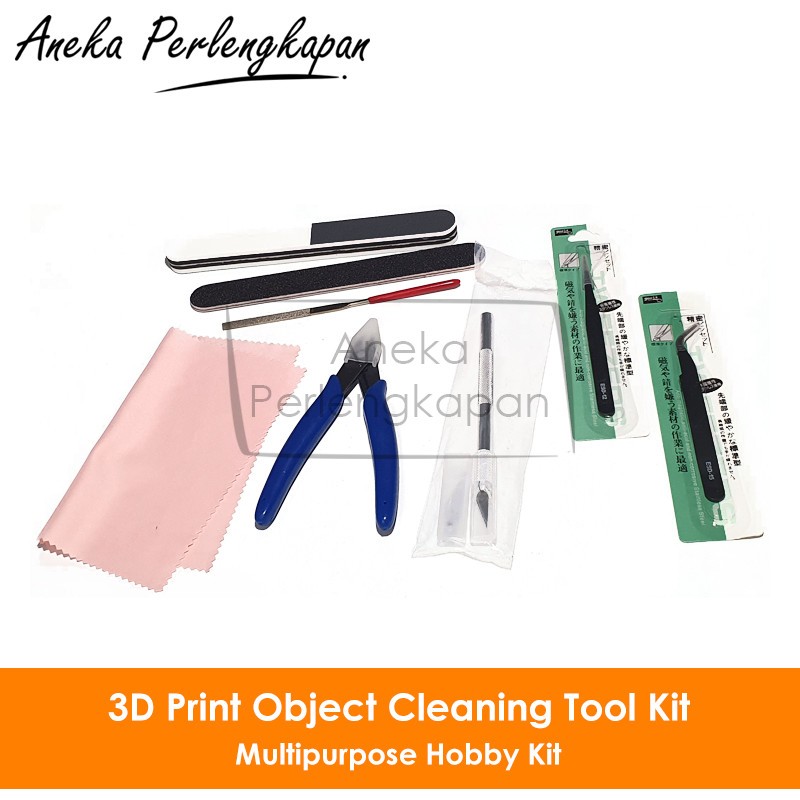

Multipurpose Craft, Hobby, 3D Printed Object Cleaning Tool Kit