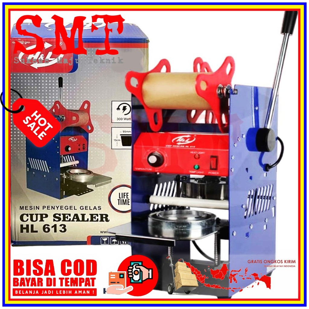 H&L Cup Sealer HL613 Mesin Press Gelas Plastik Alat Press 300Watt