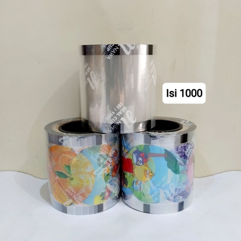 Seal cup 1000/sealer polos/plastik seal bening/sealer cup/Plastik lid cup /siler minuman/sealer minu