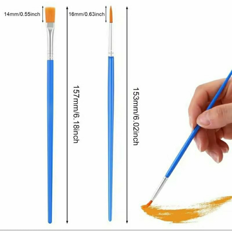 

Kuas Lukis Satuan Kuas Lukis Polos Kuas Lukis Cat Air Kuas Lukis cat Acrylic