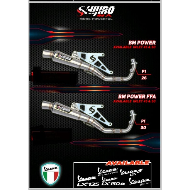 Shijiro Vespa Racing Fullsystem BM Power FFA