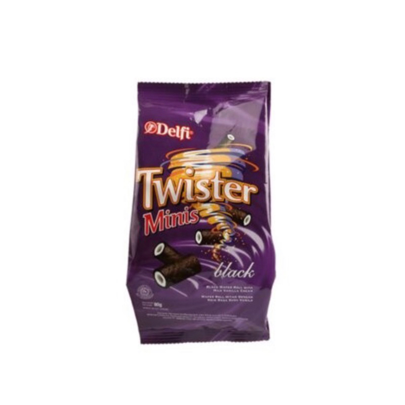 

Delfi Wafer Roll Twister Minis Black Vanilla 70 gram