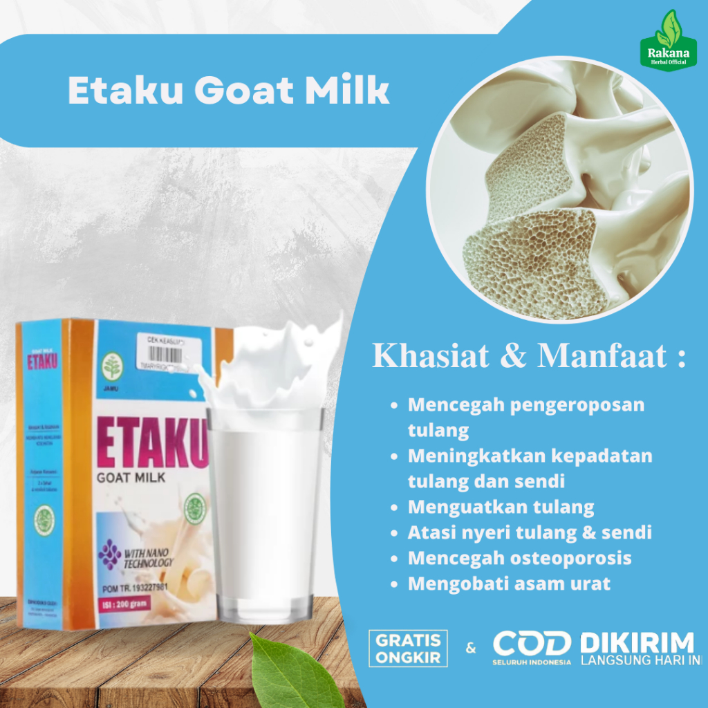 

Susu Pengapuran Tulang, Susu Kalsium Tulang, Susu Tulang Dan Sendi, Susu Kalsium Tulang Anak Dan Dewasa, Susu Patah Tulang Retak, Obat Pengapuran Tulang, Osteoporosis, Pengapuran Tulang, Tulang Kropos Suplemen Tulang Dan Sendi - Etaku Goat Milk