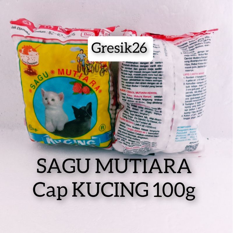 

SAGU MUTIARA Cap KUCING 100g