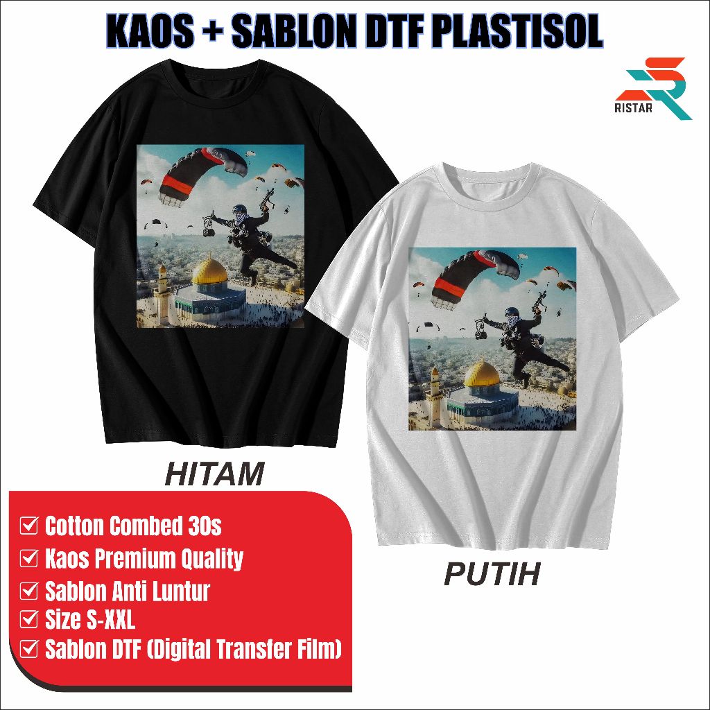 FUTURE - Kaos Paralayang HAMAS Palestina Unisex