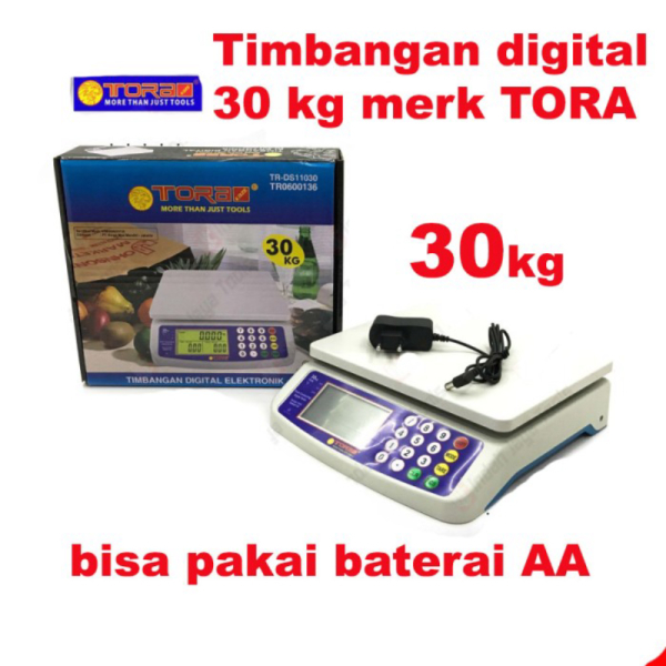 

TORA Timbangan Duduk Digital 30 Kg - Digital Scale Warung Supermarket