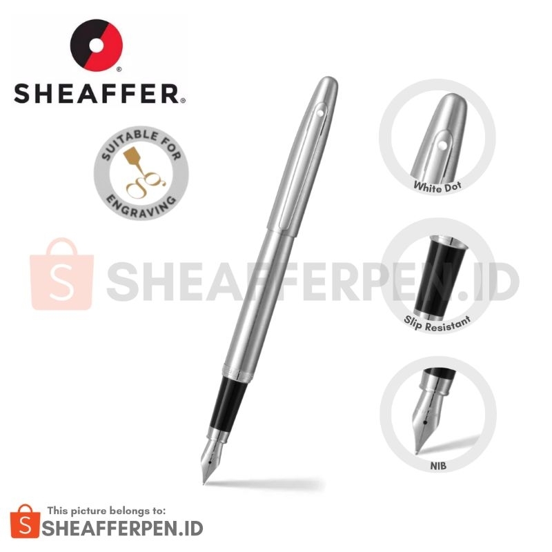 

Sheaffer® VFM Brushed Chrome with Chrome Trim Fountain Pen