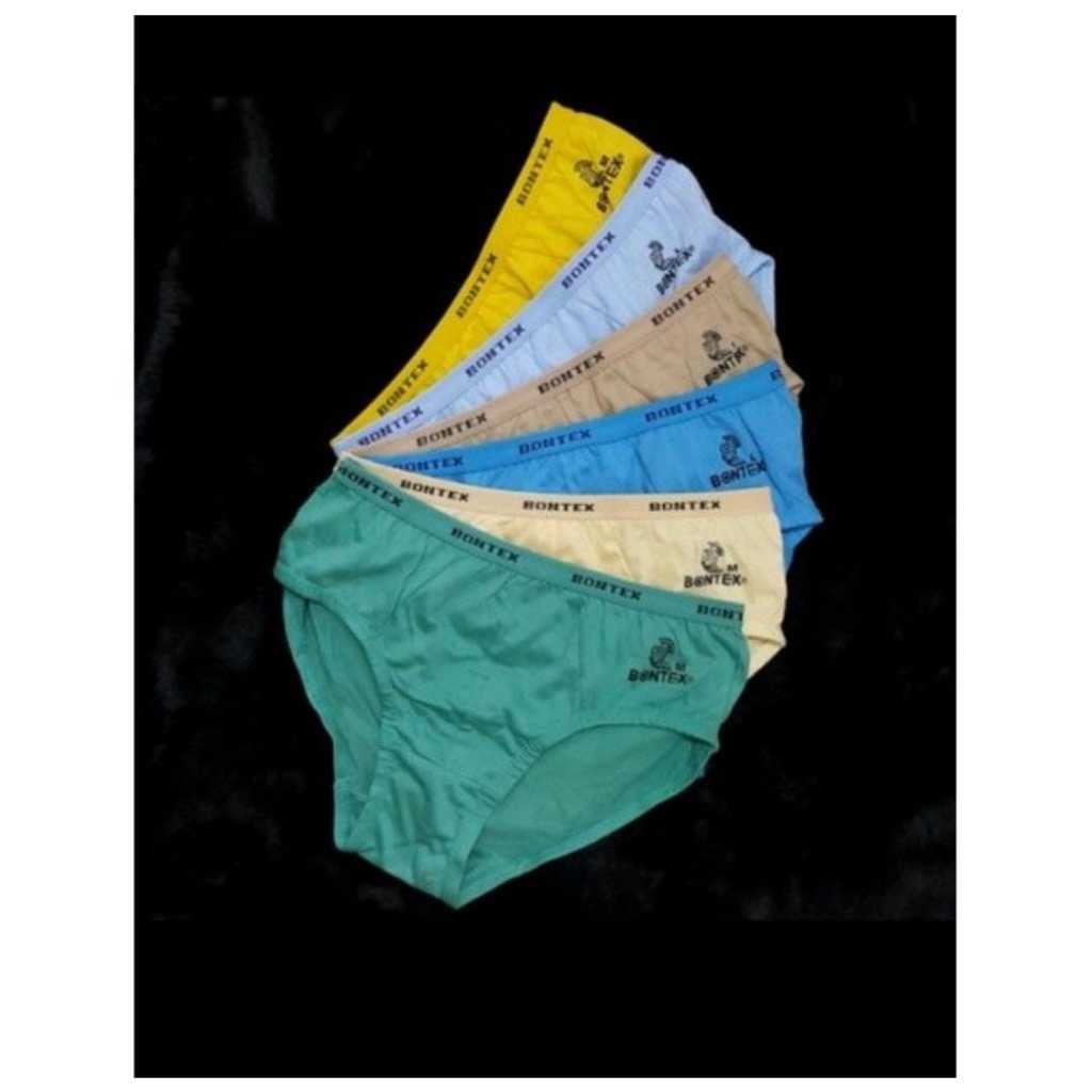 PROMO 1pcs 3pcs Celana Dalam Pria Bontex/Celana Dalam Pria Dewasa/Sempak Pria Dewasa