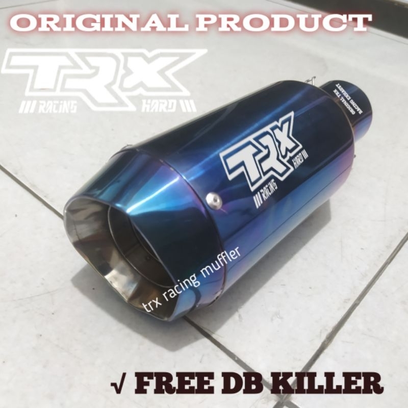 silincer knalpot racing inlet 50mm ori trx racing copy Austin Gp1r suara gahar