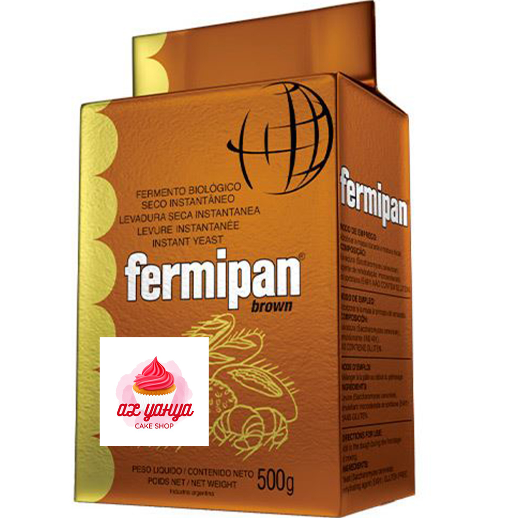 

Bahan Kue Ragi Kering Dry Yeast Fermipan Brown 500Gr