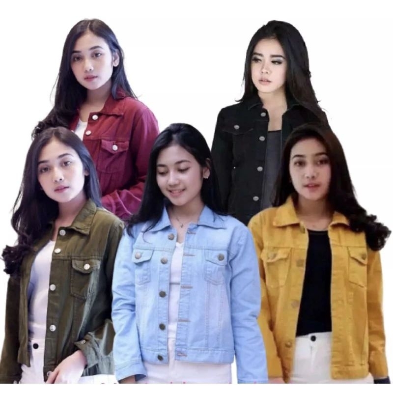 JAKET BIONDY CROP JEANS DENIM JAKET WANITA TERBARU MURAH JAKET CEWEK JINS BIONDY