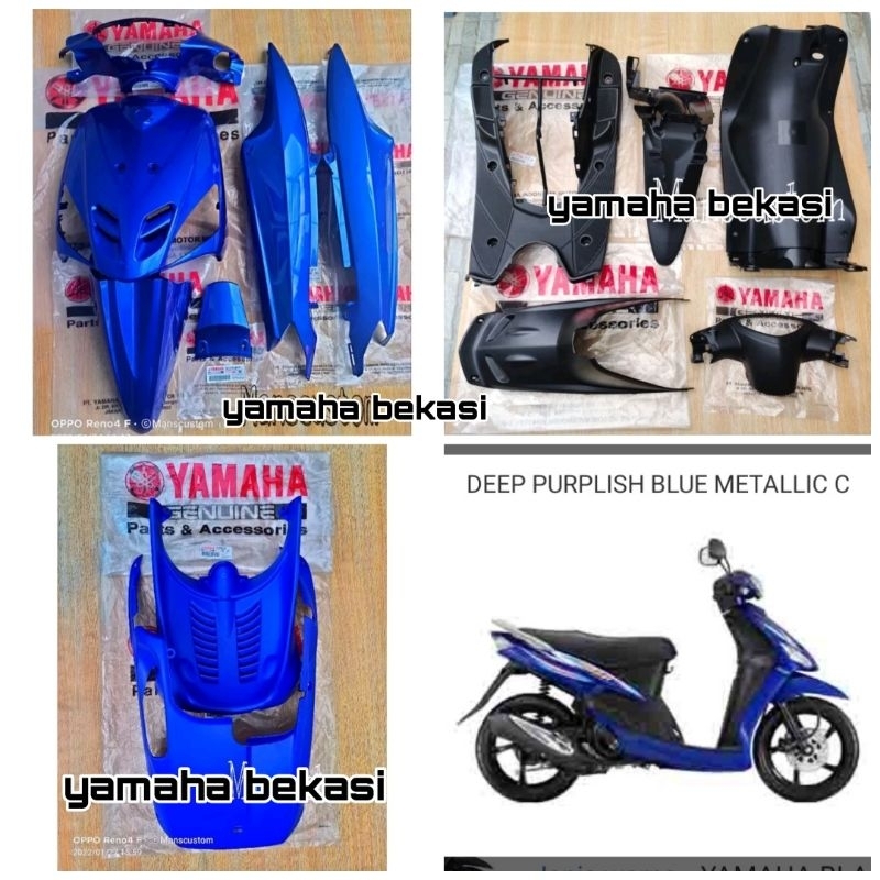 COVER BODY MIO SPORTY BODY HALUS+KASAR YAMAHA MIO SPORT BIRU ORIGINAL YAMAHA