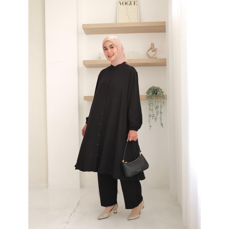 Namira one set/ setalan tunik wanita muslim/ setelan celana rayon viscose/ set cel wanita terbaru