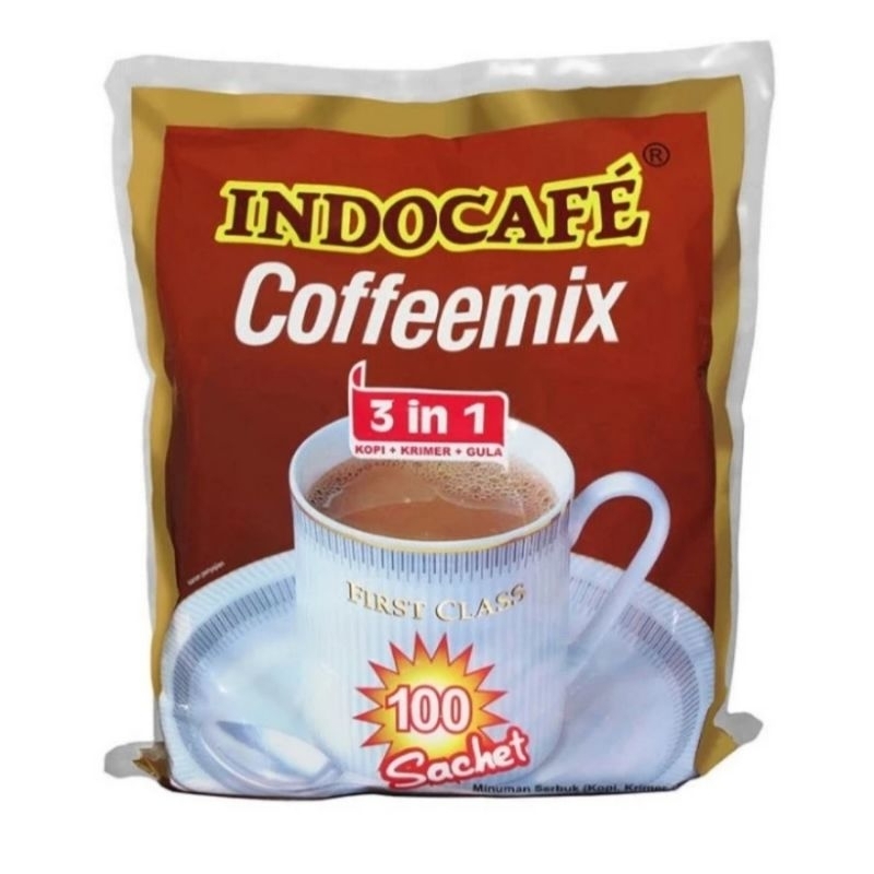 

INDOCAFE COFFEEMIX (100 Sachet x 20 Gram) INDOCAFE 3in 1 isi 100 Sachet