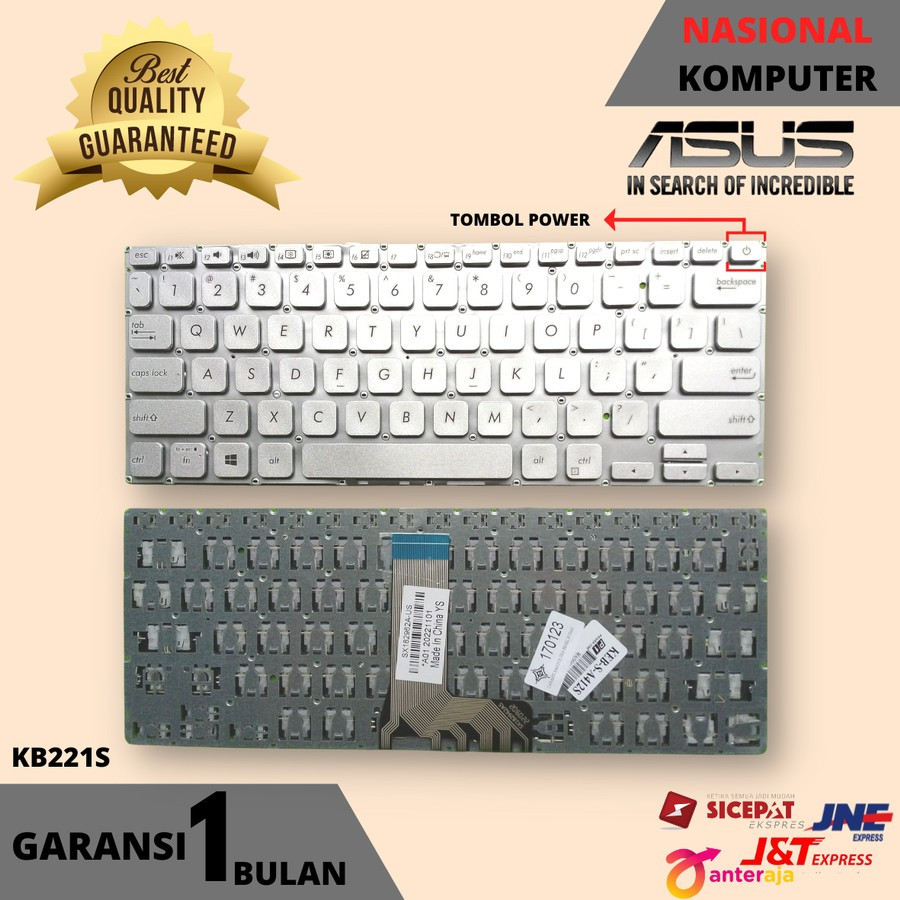 Keyboard Asus Vivobook A412 X412 A412DA A412FL A412F - Silver
