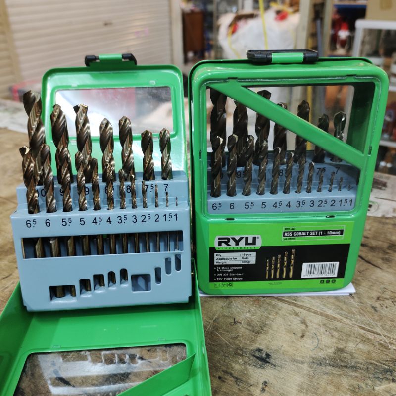 MATA BOR BESI SET RYU 1-10MM 19PCS / MATABOR BESI RYU SET 19 PCS / MATA BOR BESI RYU 1-13MM SET