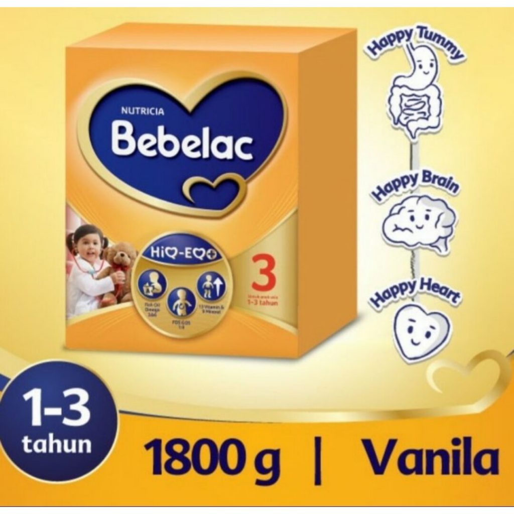 BEBELAC 3 JUMBO 1800 GR - SUSU BEBELAC 3 1800 GR VANILA DAN MADU