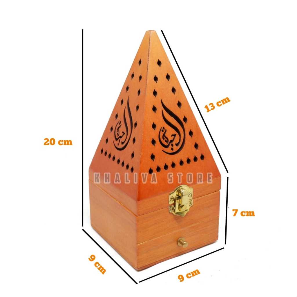 Prapen Buhur Kayu Piramida Mabkhara Piramid Tungku Bakar Wadah Bukhur