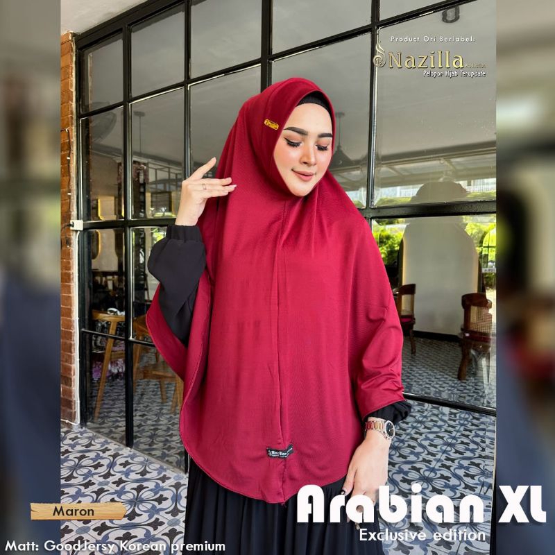 Bergo Dagu Jumbo Arabian XL ORIGINAL Nazilla