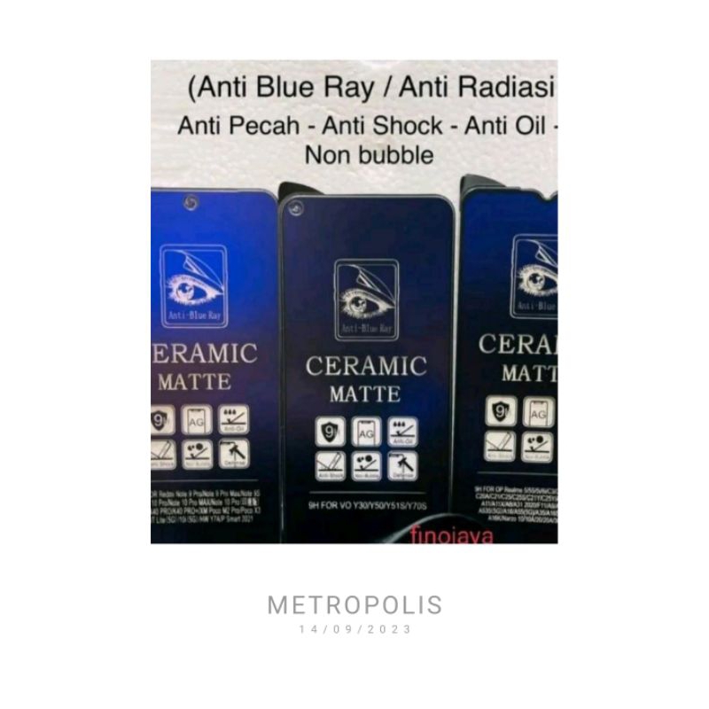 tg temper galas REDMI 9A tg temper galas ANTI gores caramic blue dan spy